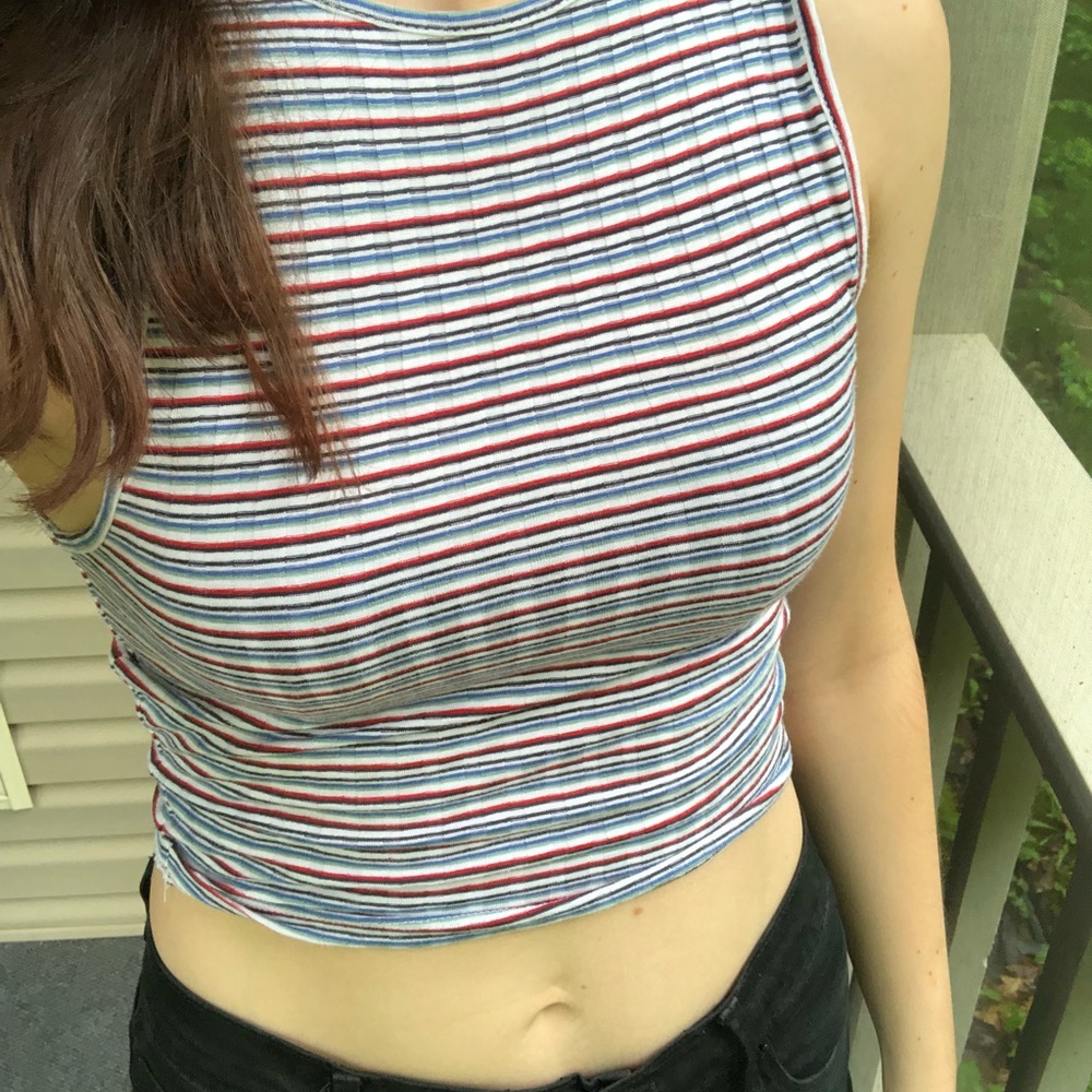 Striped Crop Top